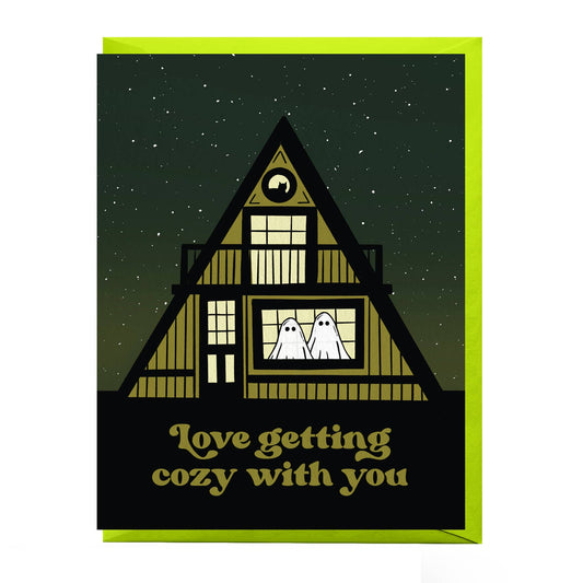 Cozy Cabin Love Card – Valentine's Day Greeting for Your Special Someone