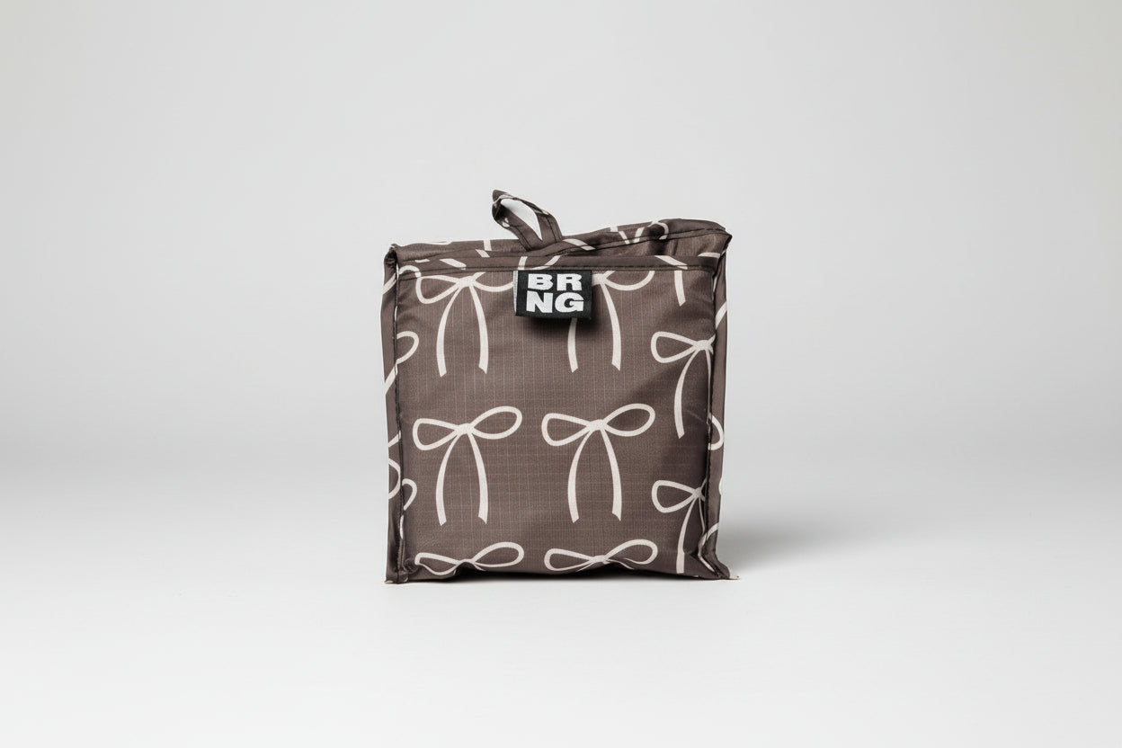 The BRNG Claira Daily Shopper folded into its compact size on a white background.