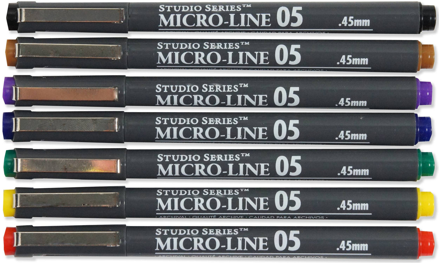 Close up view of Studio Series Color Micro-Line Pen Set