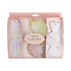 Flat lay showing all four unique tag designs and baker’s twine