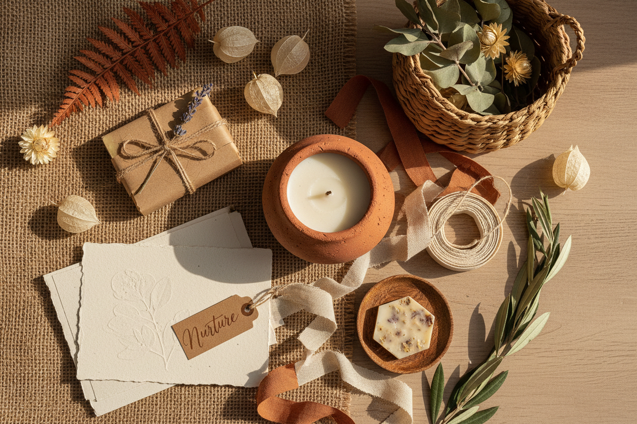 artisan intentional gifting not elegant -a crafty/handmade and self care related items