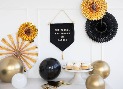 Graduation Party decor with Banner