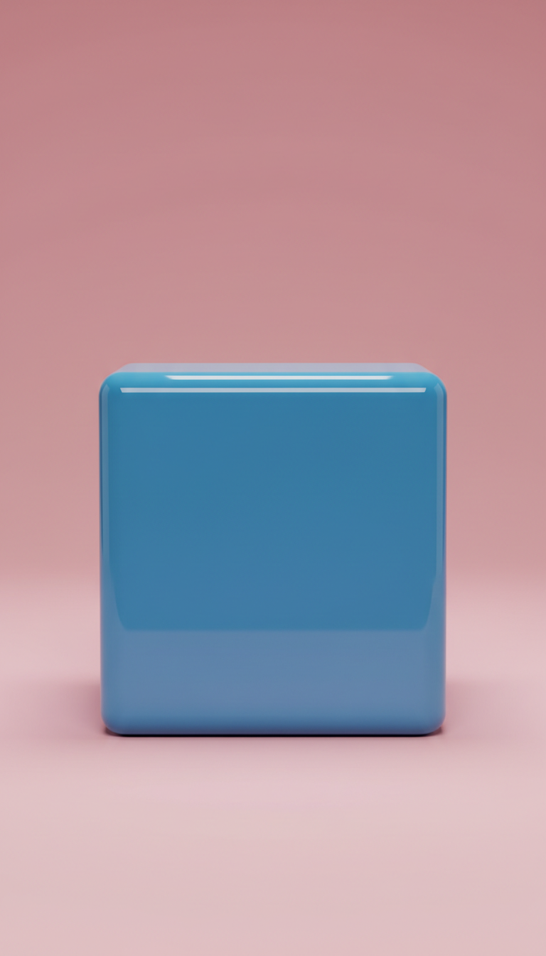 Pop Blue Glossy Lacquered Side Table