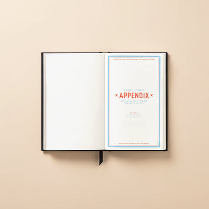 Inside page featuring the Appendix