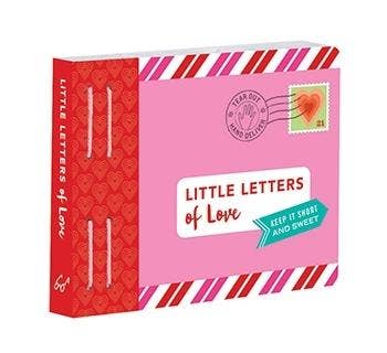 Close up view of the colorful and bright Little Letters of Love booklet