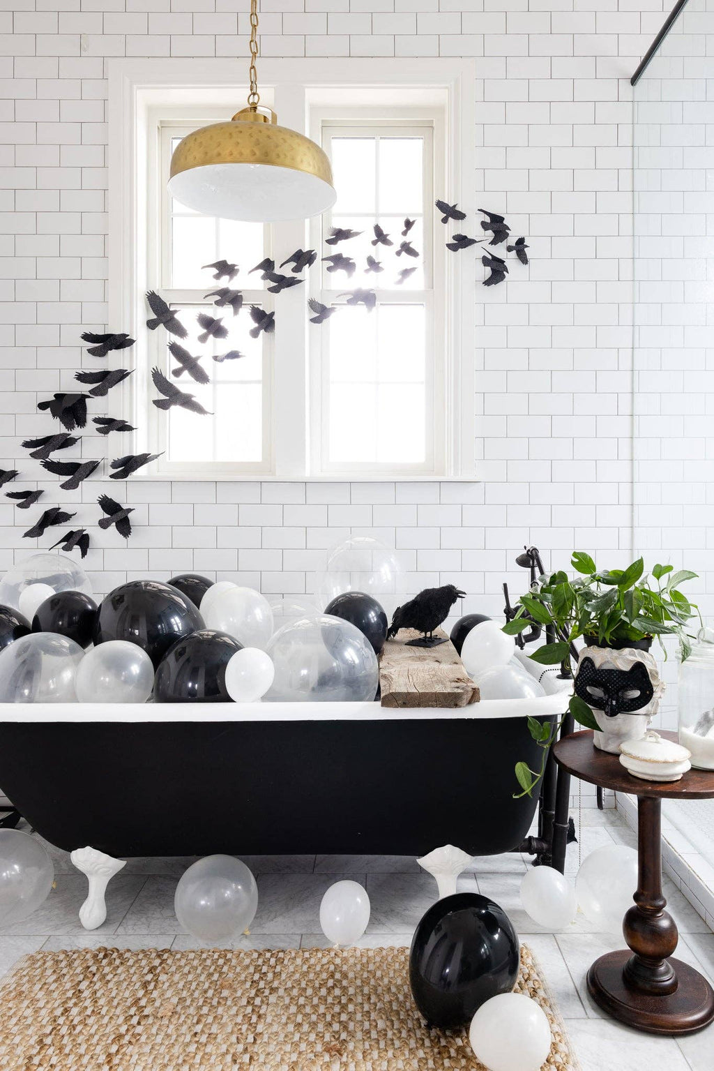 Glittery Mystical Bag of Ravens – Handmade Halloween Wall Décor