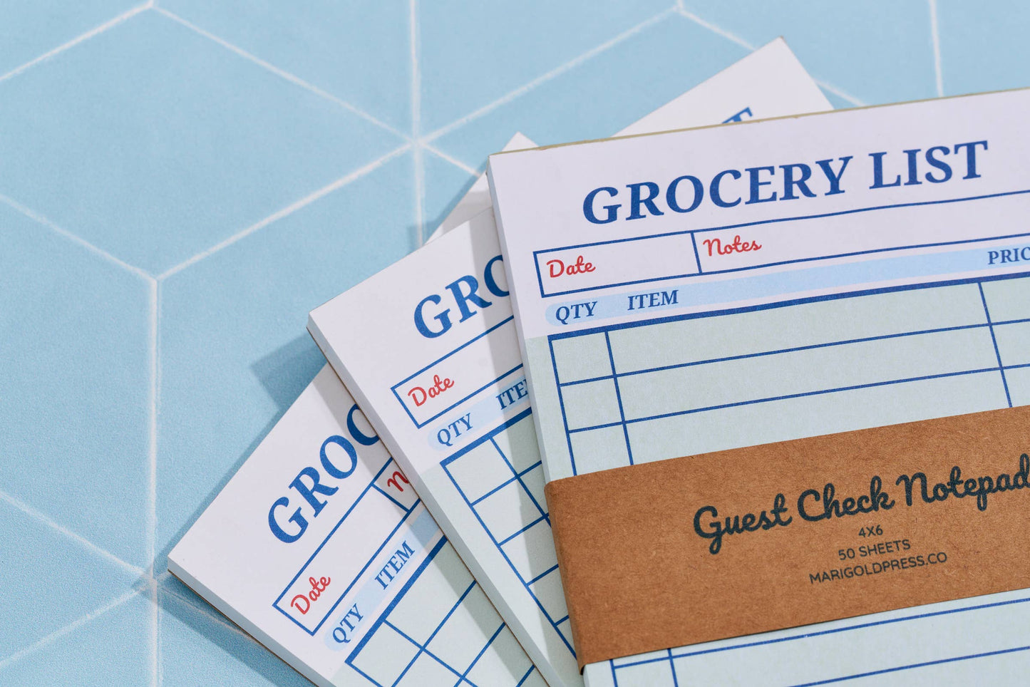 Retro Guest Check Notepad – Fun, Functional, and Organized Grocery Lists