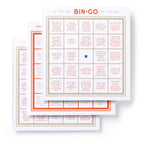 Brass Monkey Bin*Go game book, open showing bingo cards for bars and restaurants