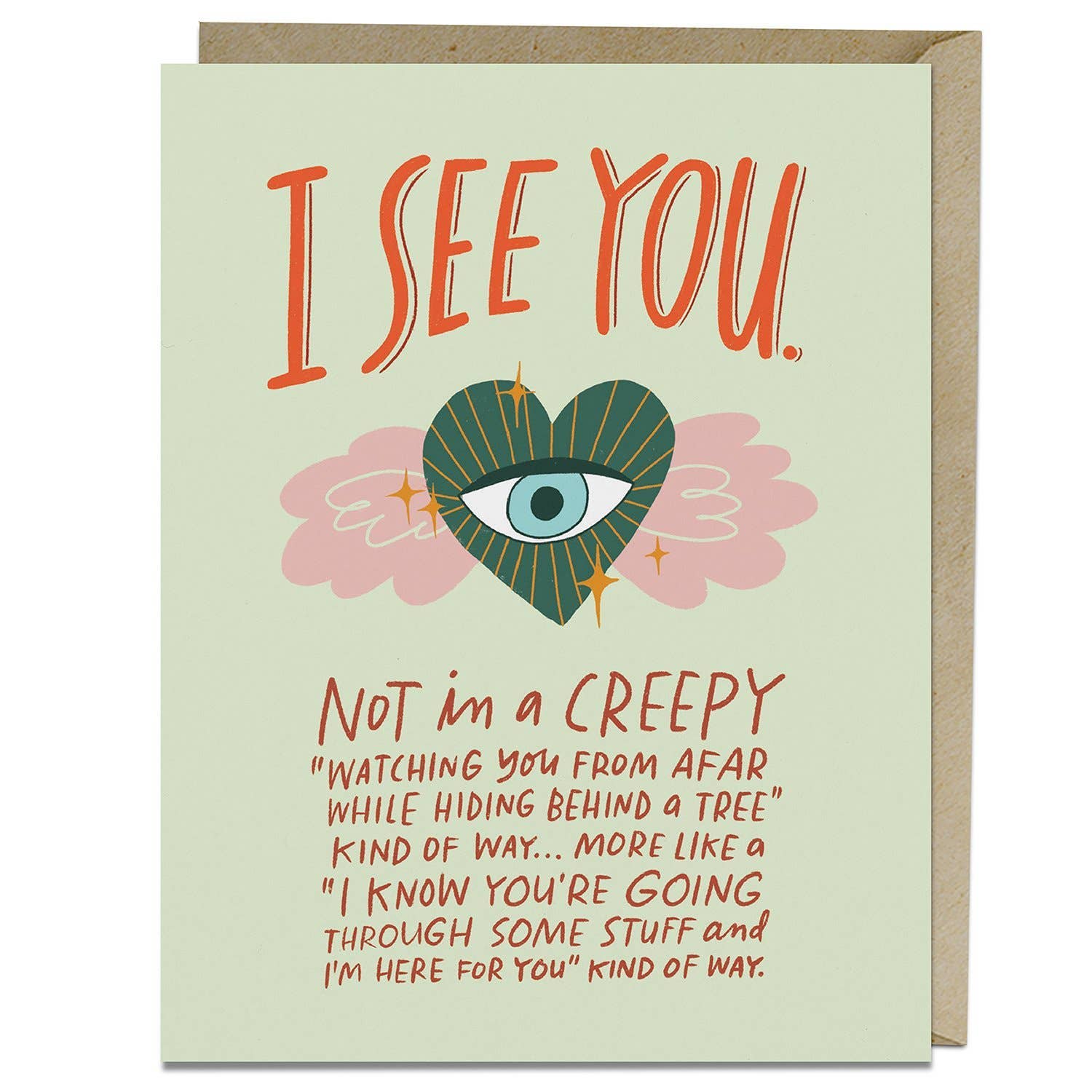 I See You Card – Thoughtful Greeting for Emotional Support & Connection