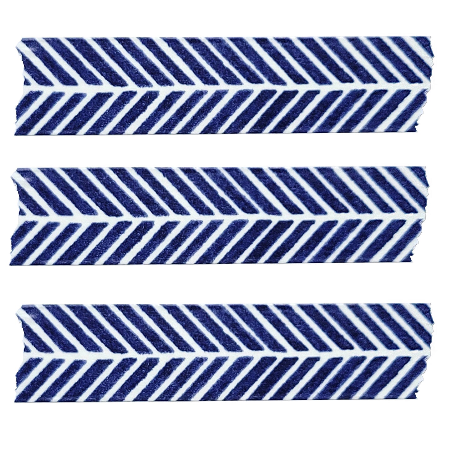 Navy Herringbone Washi Tape – Timeless Blue