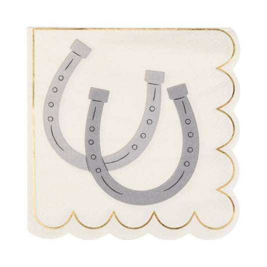 Howdy Horseshoe Cocktail Napkins – 18-Pack