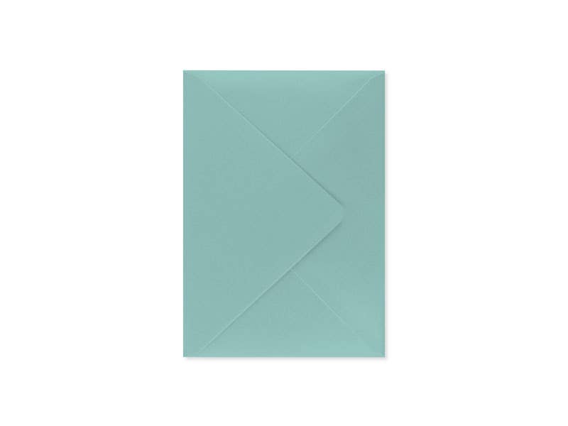 Close up of Teal envelope that comes with card.