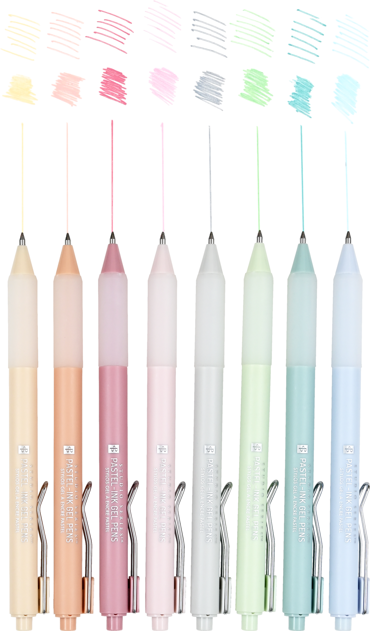 Pastel Gel Pen Set – 8 Fine Tip Colors