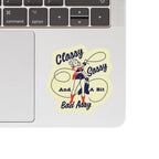 "Classy, Sassy & Badass" Cowgirl Sticker - Bold Vinyl Decal on laptop. 