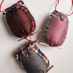 Khon Plaid Owl Ornament – Handcrafted Woodland Christmas Tree & Holiday Display