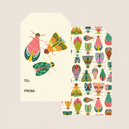 Close-up of detailed bug illustrations with bold colors and fun movement