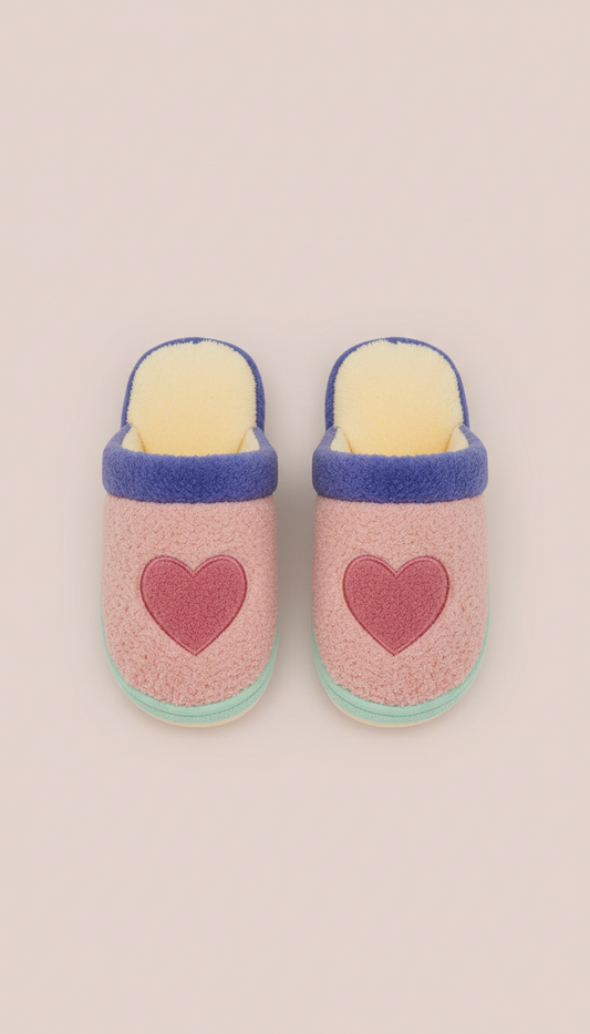 Plush Comfort Slippers with Faux Fur Lining