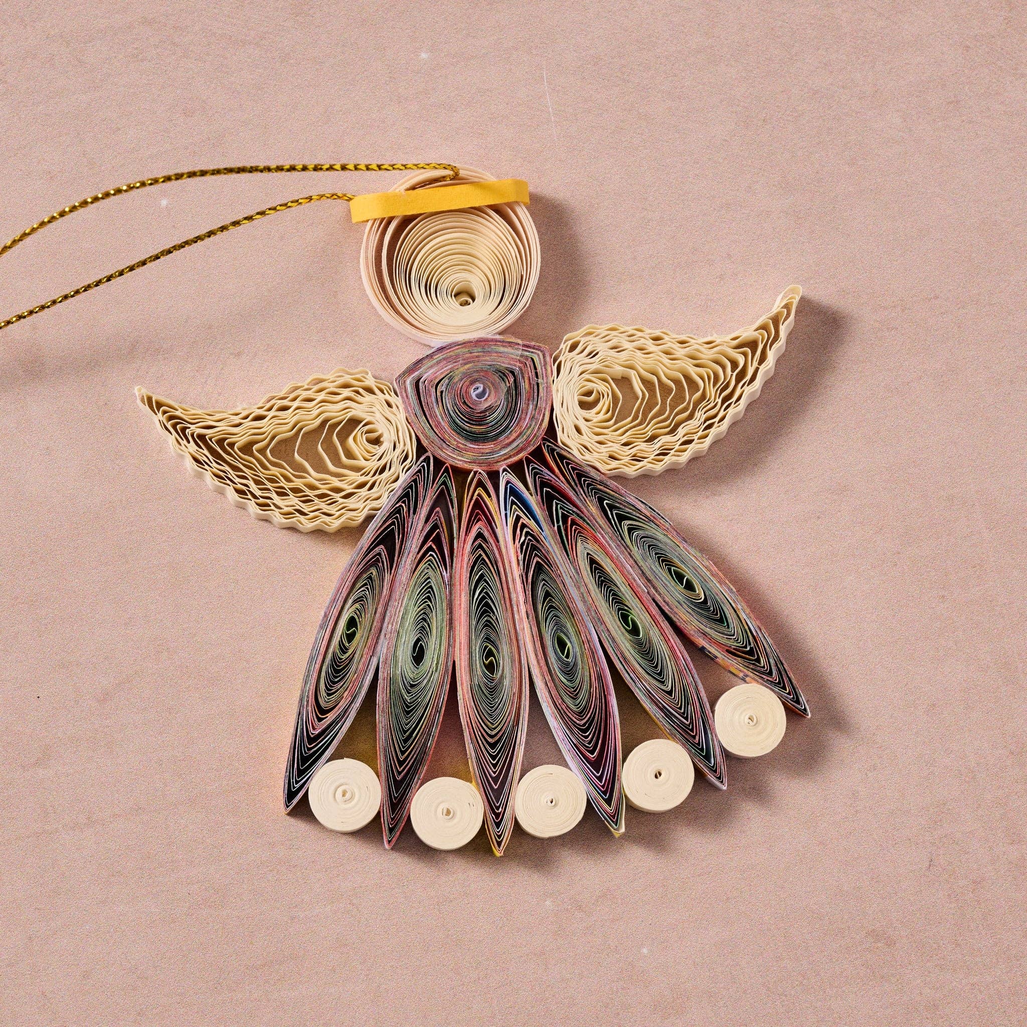 Diu Quilled Angel Ornament – Colorful Handcrafted Paper Angel
