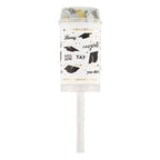 Image of Graduation Party Poppers in gold, black, and white