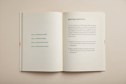 Text on body scan meditation with a white background