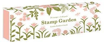 Close up view of the 25-Piece Botanical Rubber Stamp Set with 2 Ink Pads