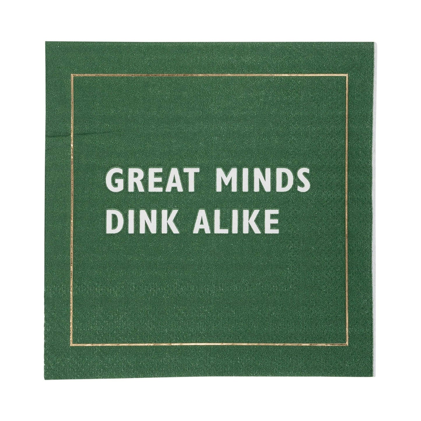 Great Minds Dink Alike - Pickleball-themed cocktail napkins with fun sayings