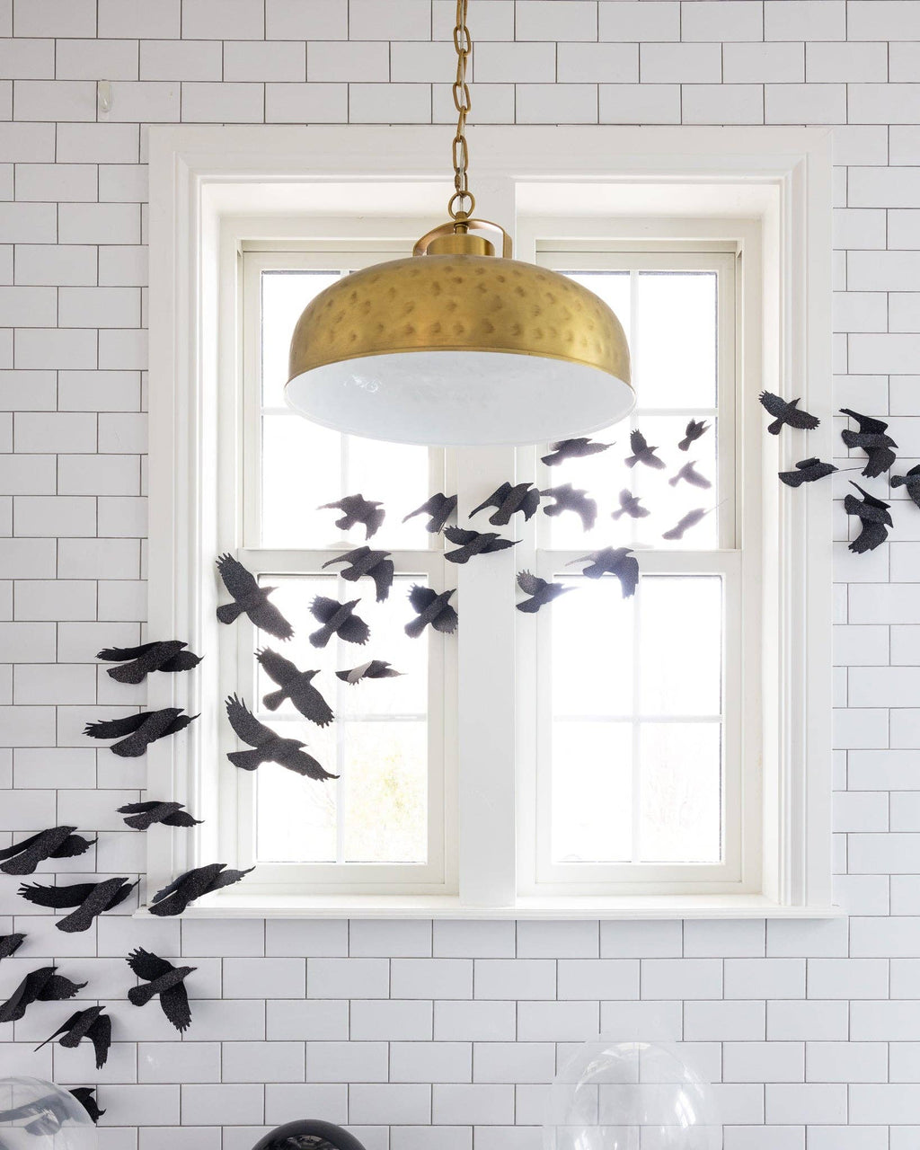 Glittery Mystical Bag of Ravens – Handmade Halloween Wall Décor