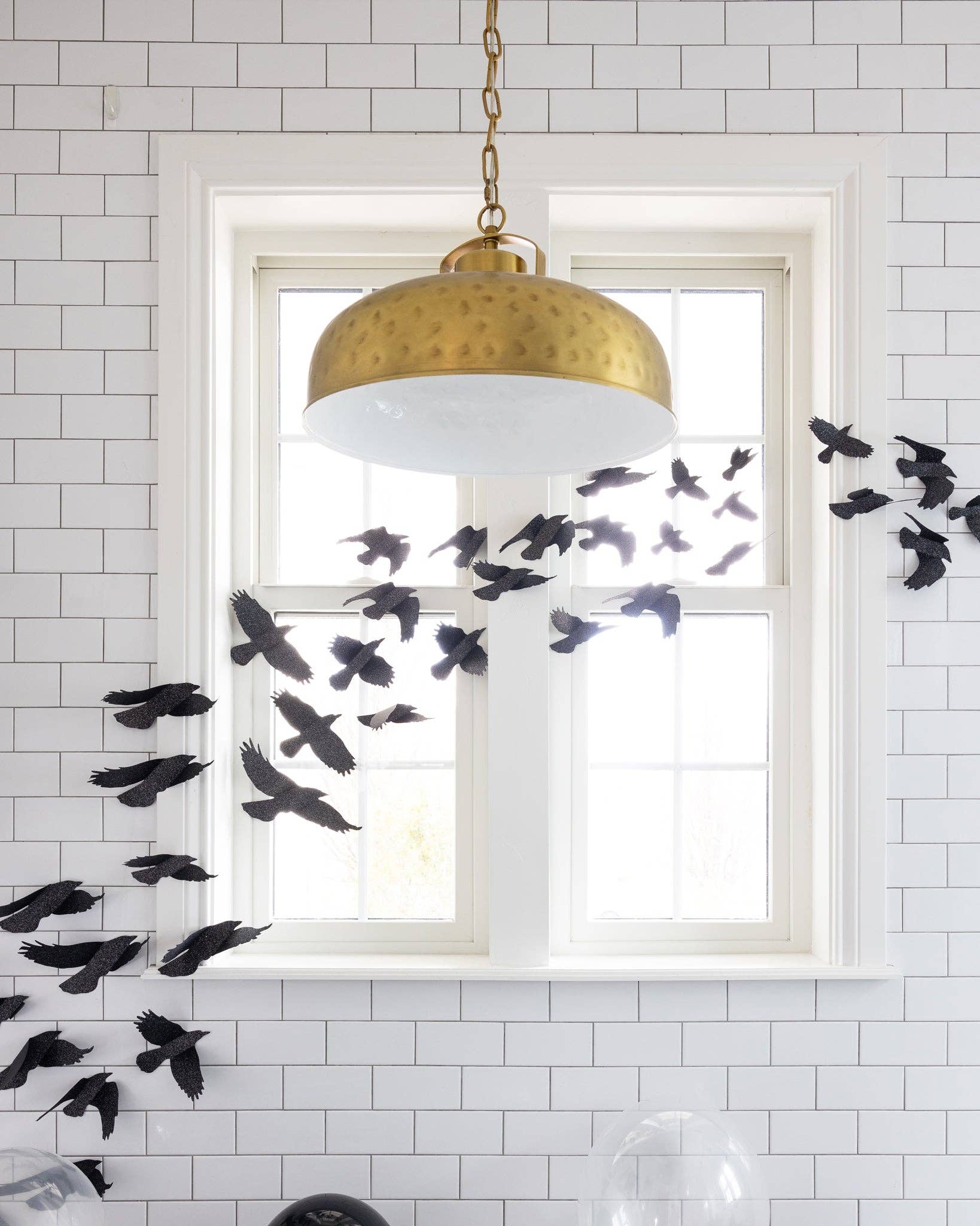 Glittery Mystical Bag of Ravens – Handmade Halloween Wall Décor