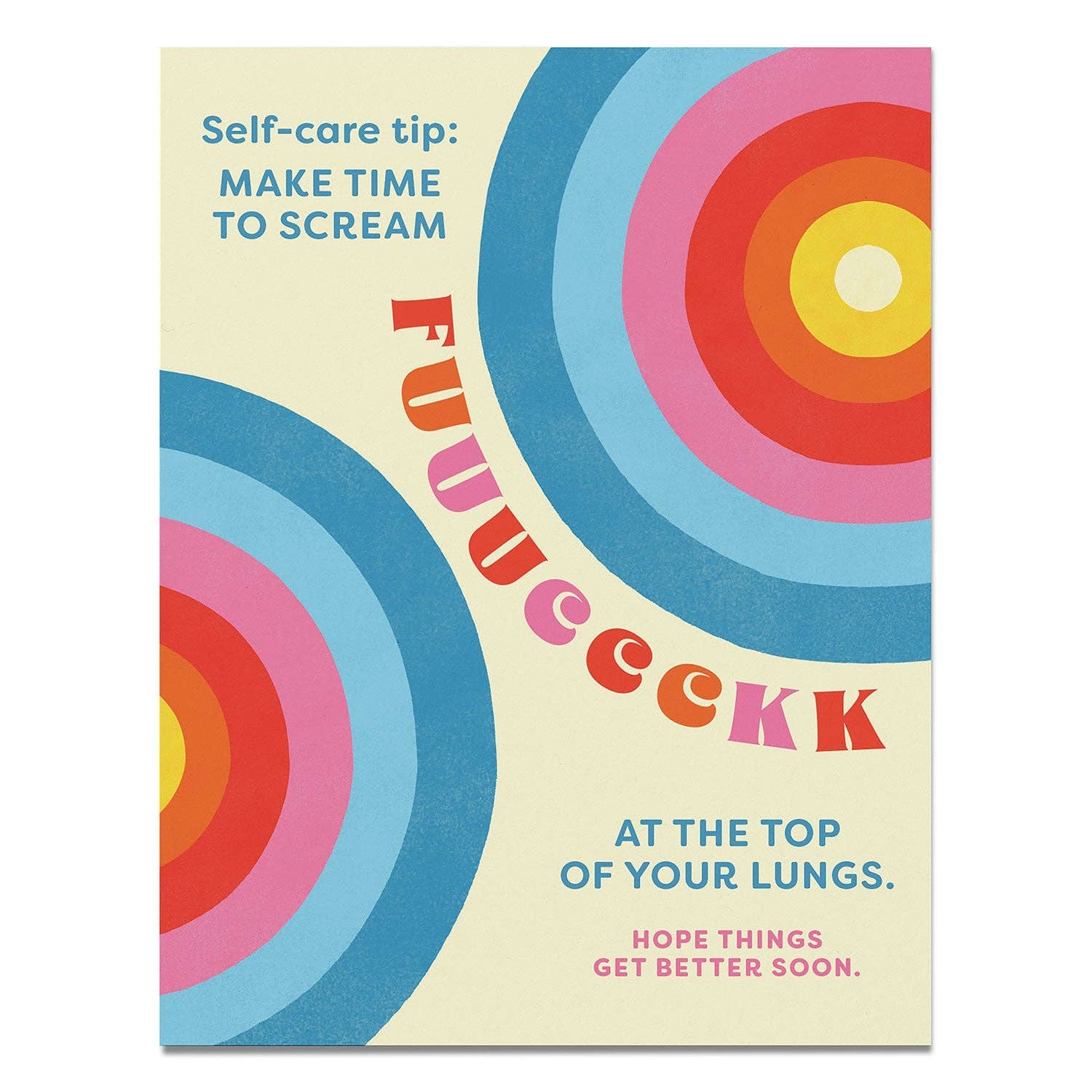 Self-Care Tip Friend Greeting Card – Hilarious & Honest Support for Mental Health