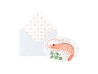 "You're the Shit" Shrimp Pop-Up Card with Die-Cut Interactive Elements