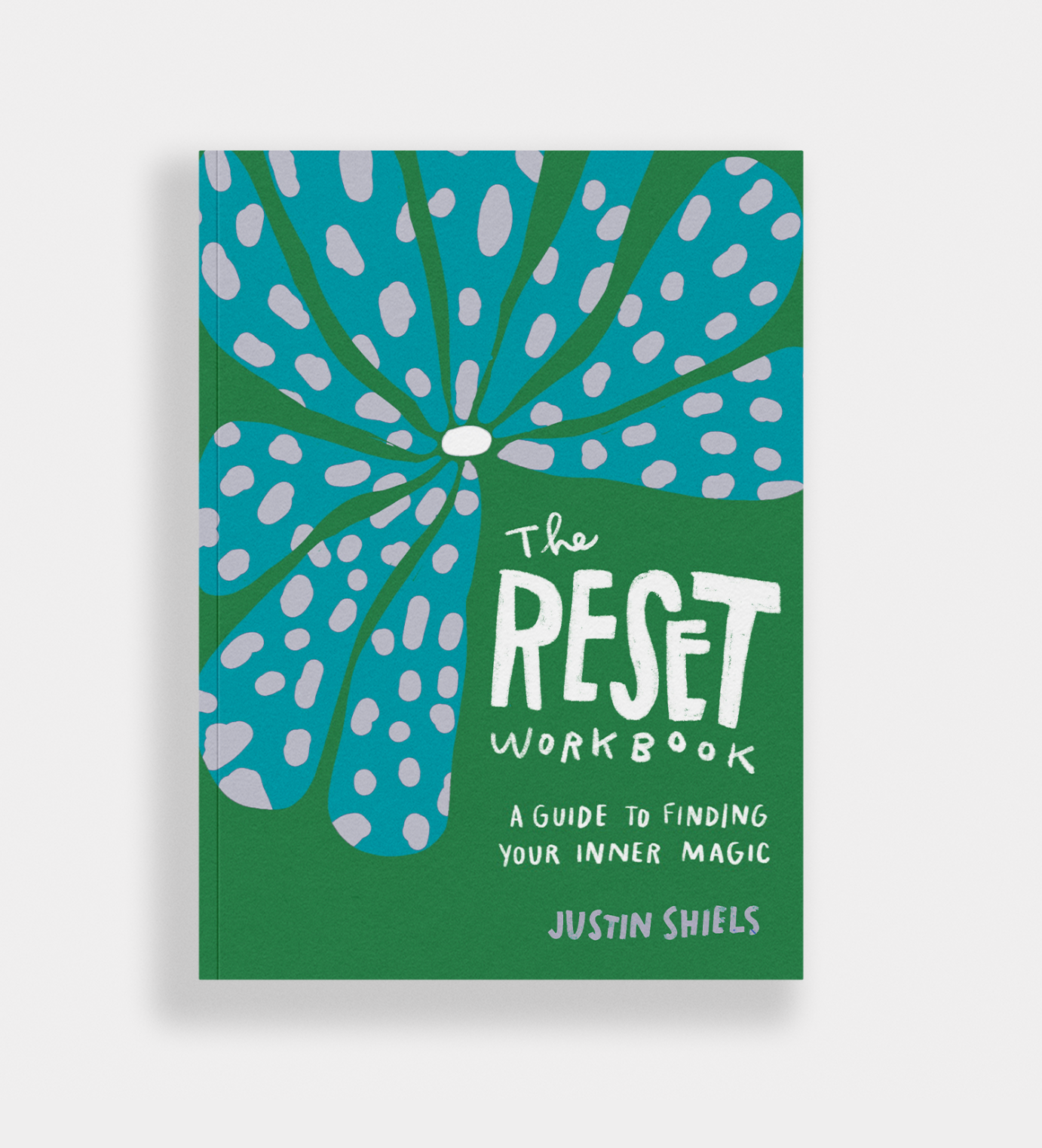 Book cover of 'The Reset Workbook' with a blue and green design on a white background