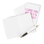 The greeting card displayed with an envelope, ready for gifting.