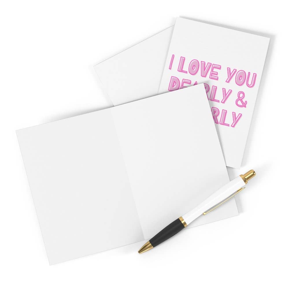 The greeting card displayed with an envelope, ready for gifting.