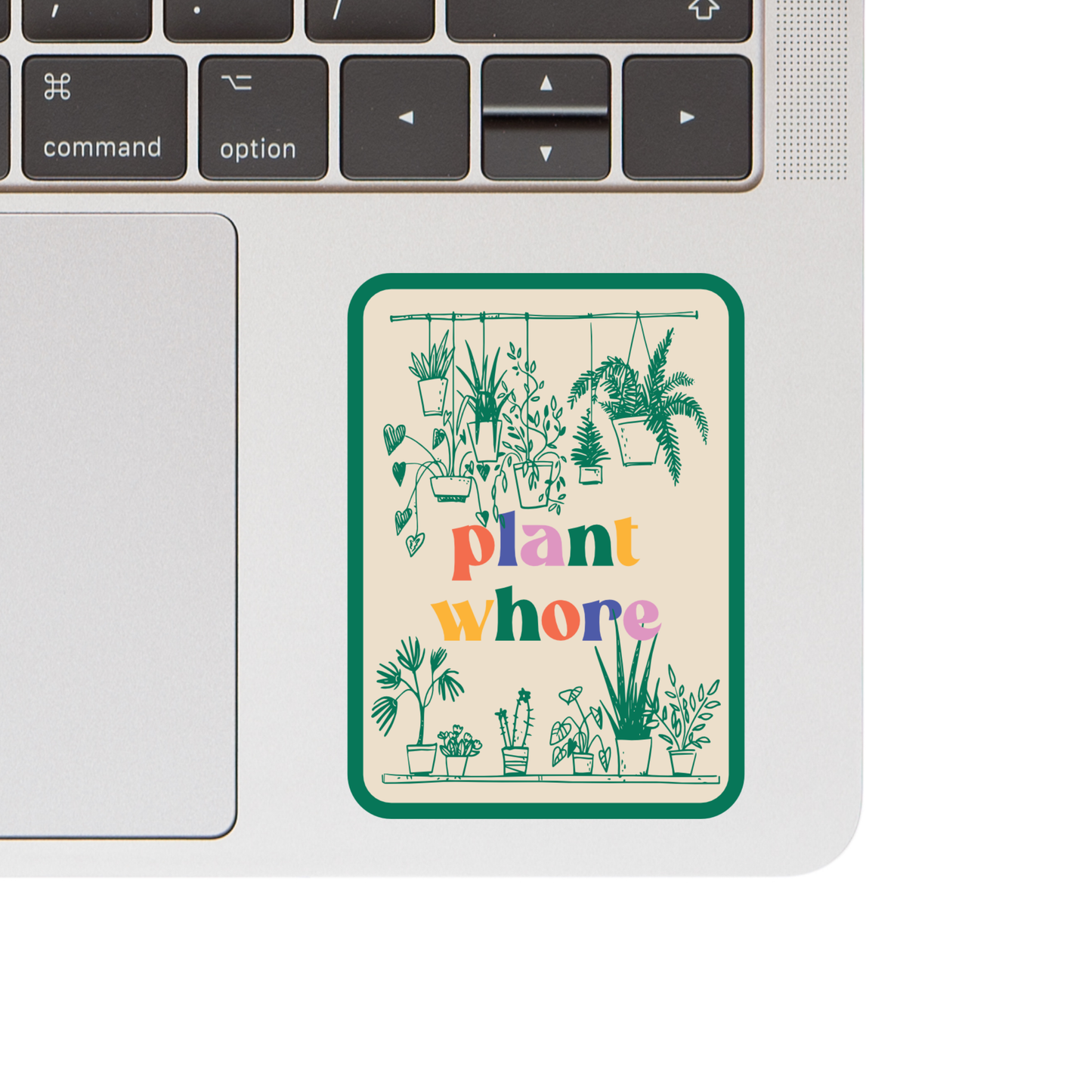 Plant Whore Vinyl Sticker – Funny Decal for Plant Lovers & Houseplant Enthusiasts