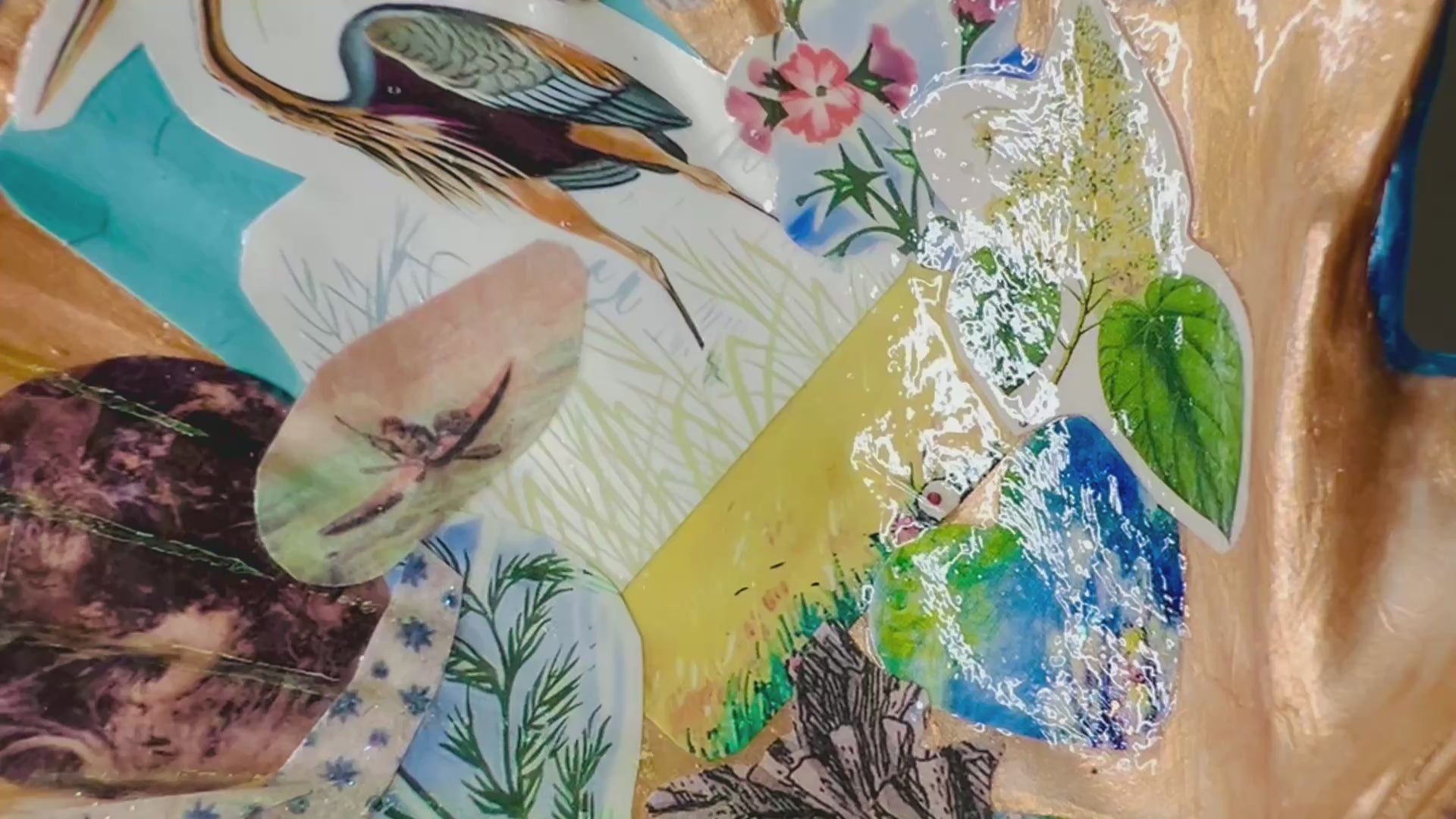 Video showcasing the Still Waters: Champagne Gold Shell Trinket Dish