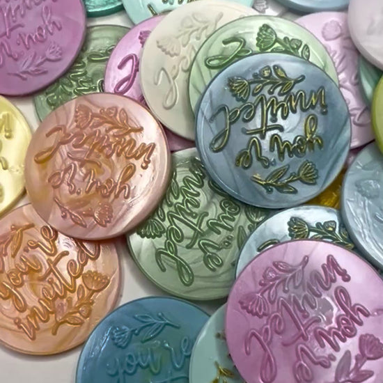 Add a classy, handcrafted finish to your invites with our “You’re Invited” wax seal stickers.
